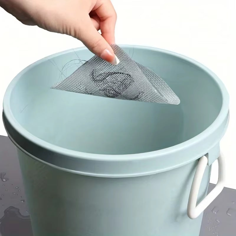 10/20/30Pcs Disposable Shower Drain Hair Catcher Mesh Stickers, Floor Drain Hair Filter, Disposable Hair Catchers for Shower